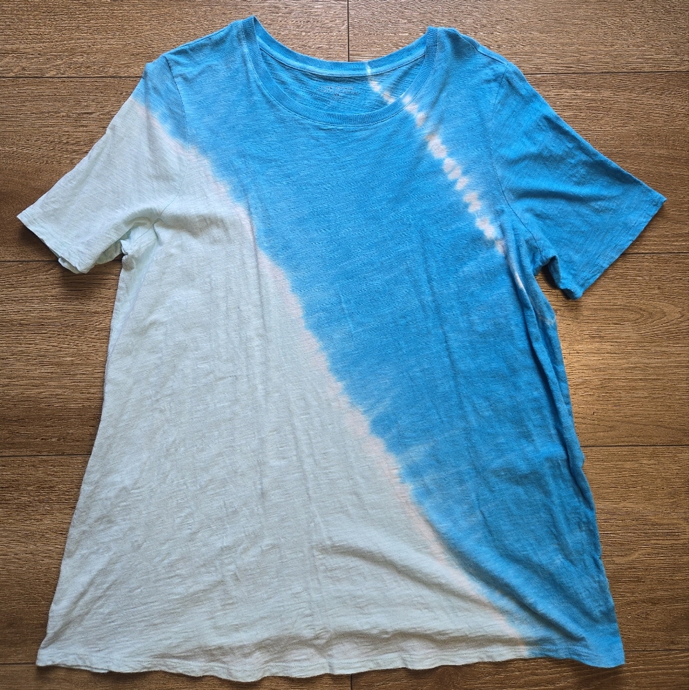 Lane Bryant Turquoise Blue Short Sleeve Top CLASSIC PERFECT SLEEVE TEE Sz 14/16